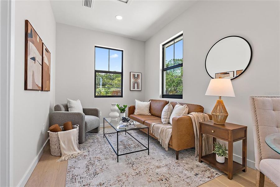 Furnished interior view inside a new home in , St. Petersburg (Image 31).