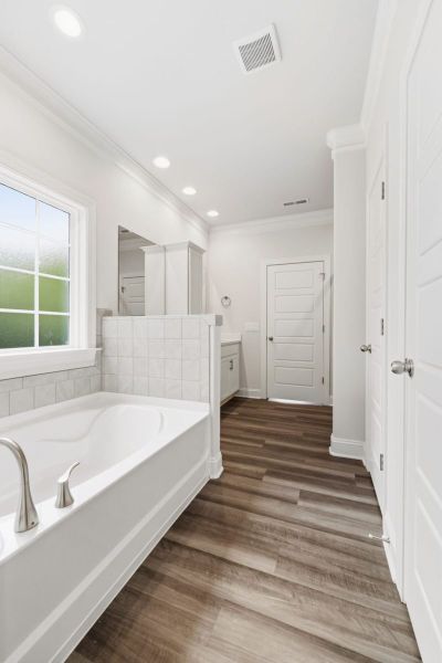 Representative furnished interior of a home built from the Essex by Keystone Homes NC in Weybridge, Burlington (Image 15).