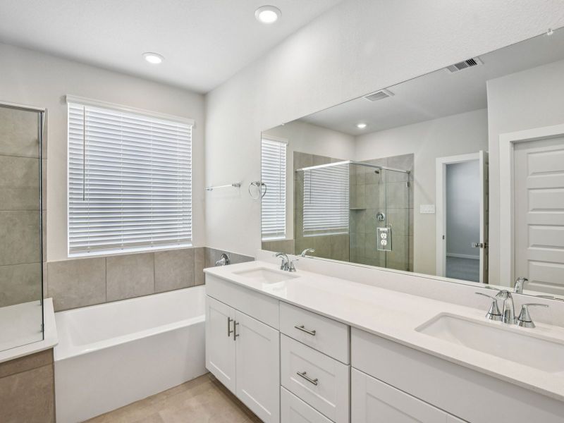 Furnished interior view inside a new home in Spring Brook Village - City Series, Houston (Image 11).