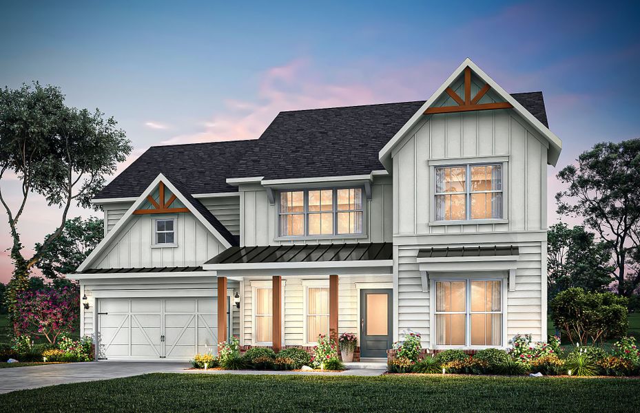 Representative exterior photo of a completed home built from the Woodward by Pulte Homes in Ashworth Estates, Powder Springs, GA (Image 22).