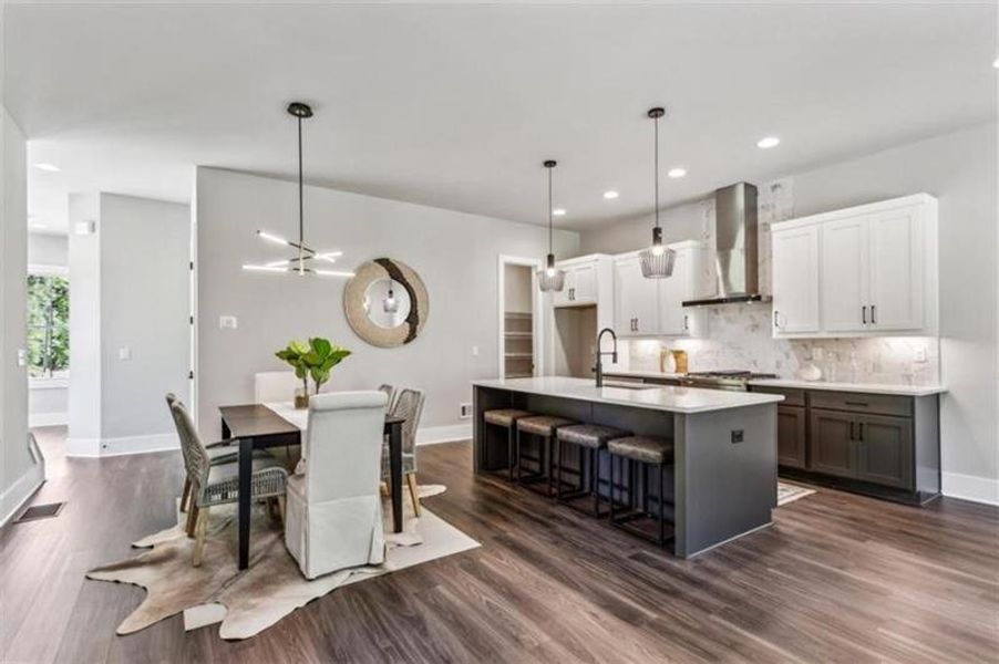 Furnished interior view inside a new home in , Atlanta (Image 7). Furnished interior view inside a new home in , Atlanta (Image 7).