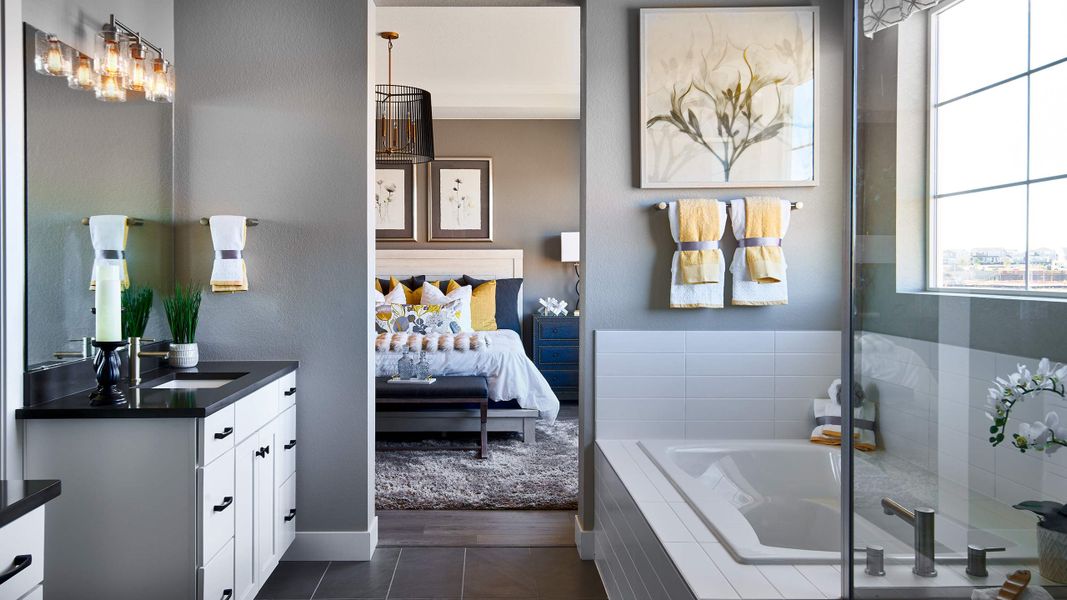 Furnished interior view inside a new home in Parterre, Thornton (Image 13).
