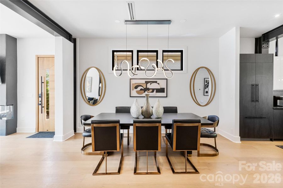 Dining Area w/custom lighting