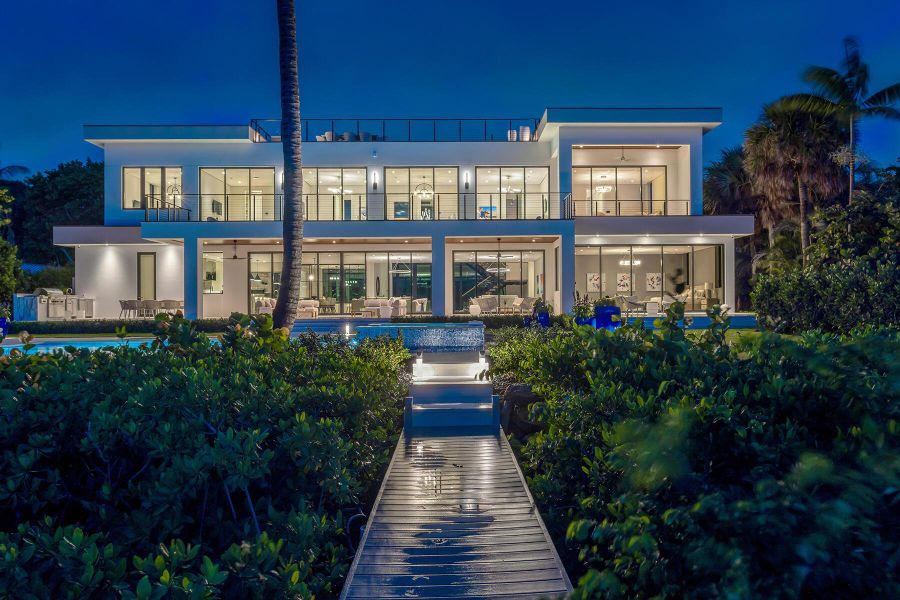 Front exterior of a new home in , Lantana, FL, highlighting curb appeal (Image 24).