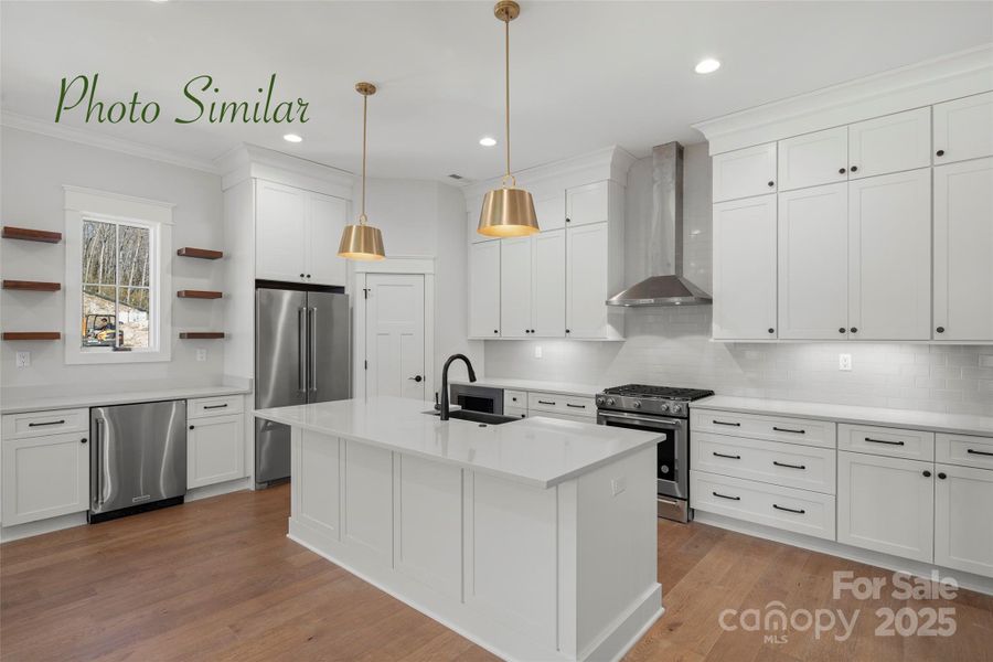 Furnished interior view inside a new home in , Hendersonville (Image 10).