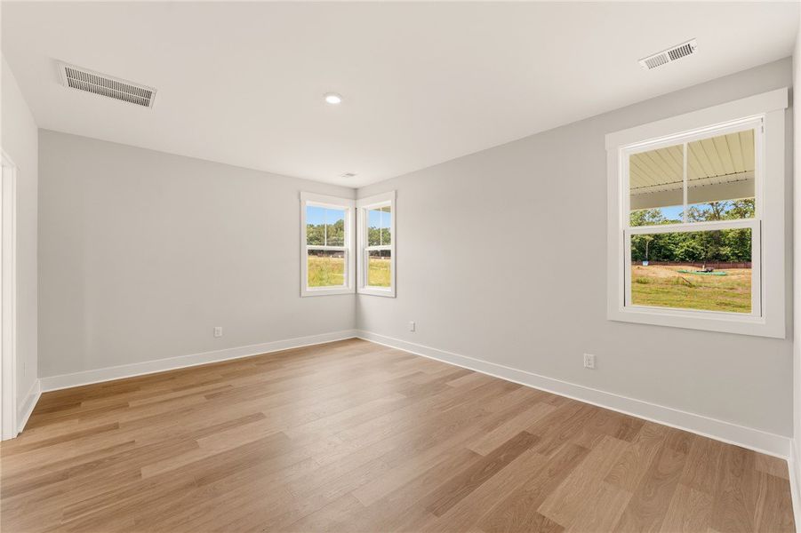Natural light floods this room, highlighting the w