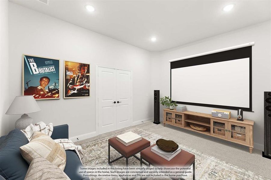 Furnished interior view inside a new home in North Grove, Waxahachie (Image 15).