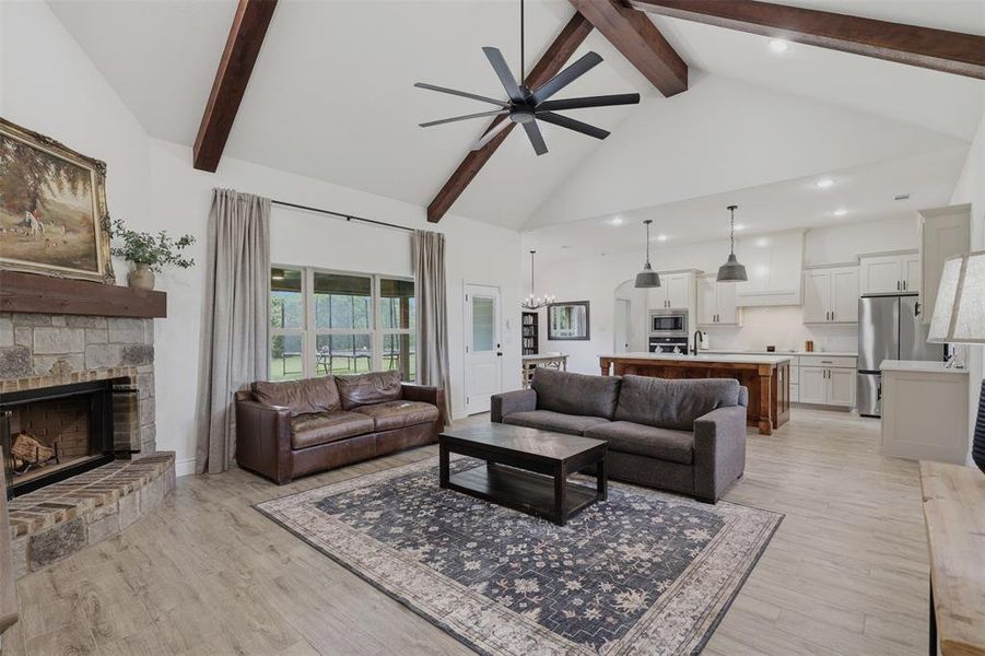Furnished interior view inside a new home in The Ranches at Valley View, Springtown (Image 4).