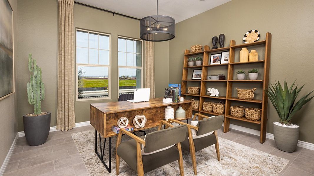 Furnished interior view inside a new home in Ellsworth Ranch, Queen Creek (Image 10).
