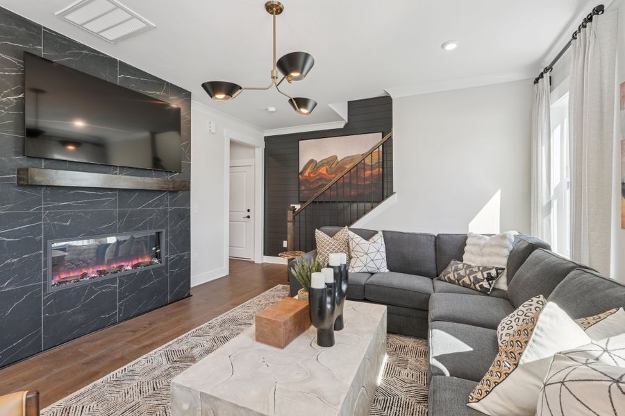 Representative furnished interior of a home built from the Wilson by Tri Pointe Homes in The Townes at NoVi, Pittsboro (Image 8).