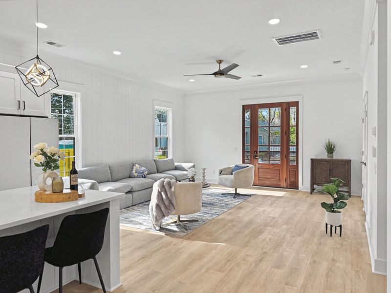 Furnished interior view inside a new home in , North Charleston (Image 33).