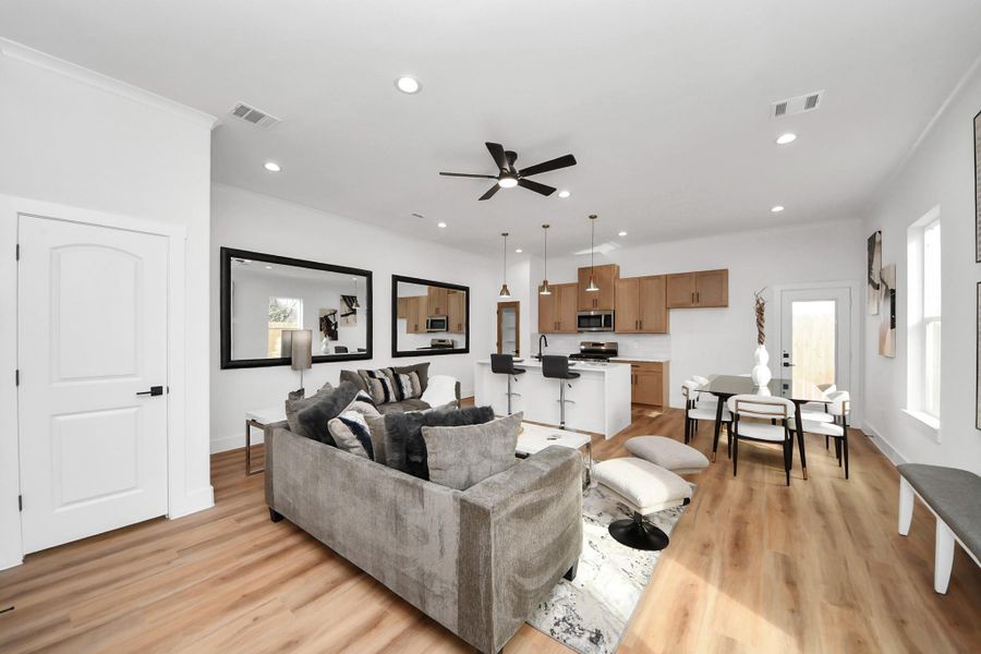 First floor open concept