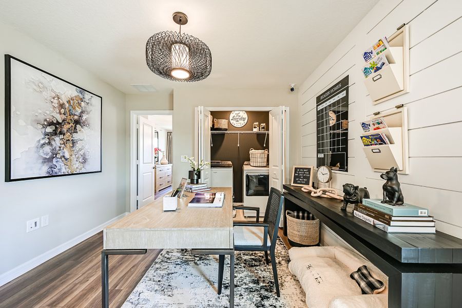 Representative furnished interior of a home built from the Elm by Beazer Homes in Towns at Greenleaf, Oviedo (Image 9). Representative furnished interior of a home built from the Elm by Beazer Homes in Towns at Greenleaf, Oviedo (Image 9).