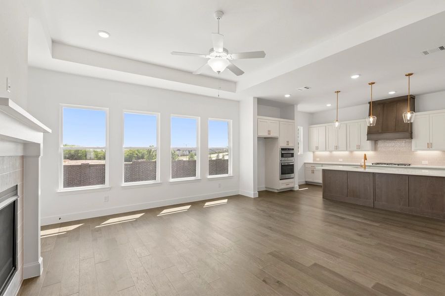Open Kitchen-Living Room featuring the Serene Collection Open Kitchen-Living Room featuring the Serene Collection