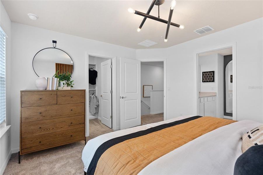Furnished interior view inside a new home in Parkside Trails, Clermont (Image 26).
