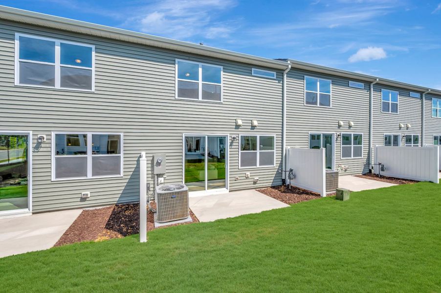 Exterior details and patio area of a home in Powell, Angier (Image 26).