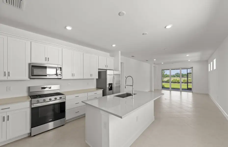 Furnished interior view inside a new home in Del Webb Oak Creek, North Fort Myers (Image 6).