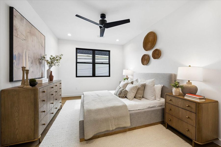 Furnished interior view inside a new home in , Houston (Image 34).