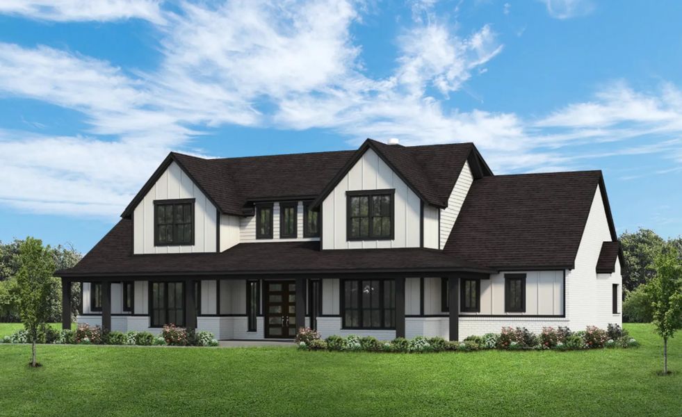 Representative exterior photo of a completed home built from the The Tiffany by Elmwood Custom Homes in Aledo Heights, Aledo, TX (Image 5).