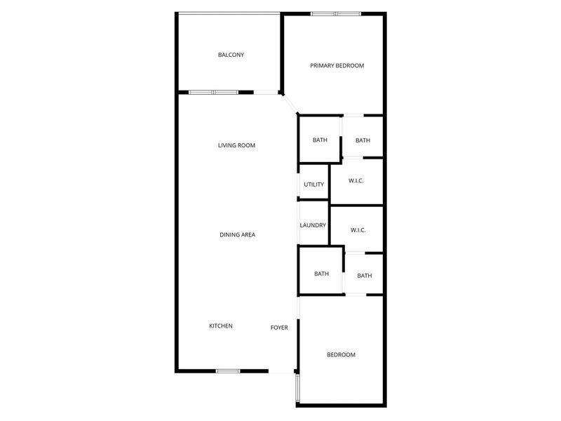 2D floor plan layout of this home in , Brevard, NC (Image 3).