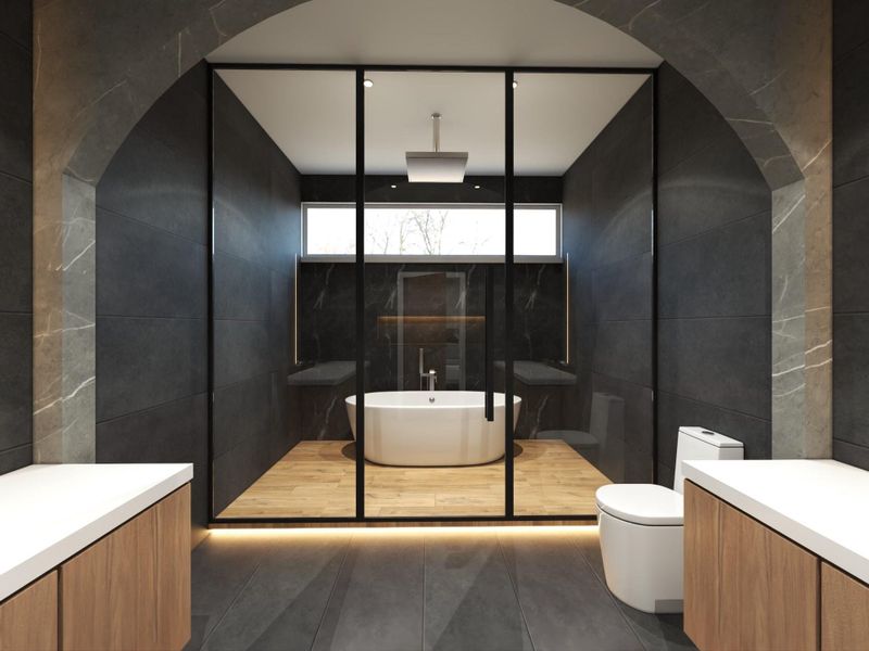 Furnished interior view inside a new home in , Houston (Image 9).