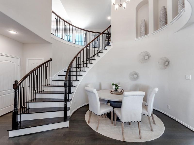 Furnished interior view inside a new home in Massey Oaks, Pearland (Image 4).