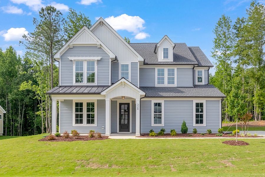 Representative exterior photo of a completed home built from the The Hampton by RobuckHomes in Baylee Ridge, Selma, NC (Image 36). Representative exterior photo of a completed home built from the The Hampton by RobuckHomes in Baylee Ridge, Selma, NC (Image 36).