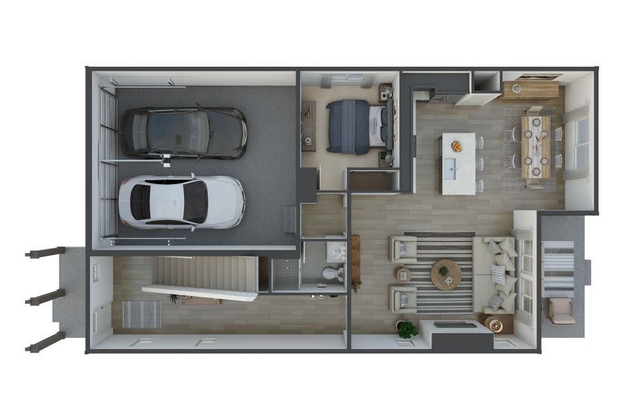 2D floor plan layout for the The Interlude by Tri Pointe Homes in Reunion, Commerce City, CO (Image 5). 2D floor plan layout for the The Interlude by Tri Pointe Homes in Reunion, Commerce City, CO (Image 5).