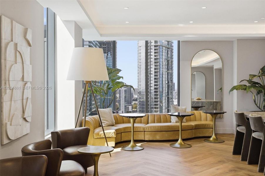 Furnished interior view inside a new home in , Miami (Image 38). Furnished interior view inside a new home in , Miami (Image 38).