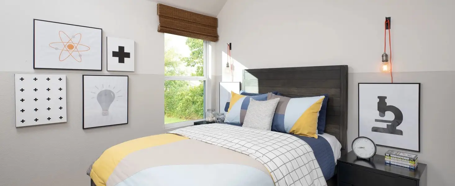 Representative furnished interior of a home built from the Medina II by Ashton Woods in The Colony 50s, Bastrop (Image 11).