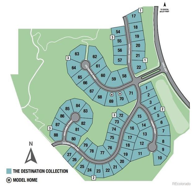 Hillside at Crystal Valley Community Site Map