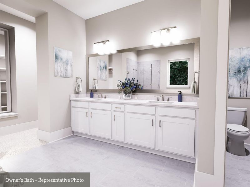 Furnished interior view inside a new home in The Woodlands Hills - Premier Collection, Willis (Image 13).