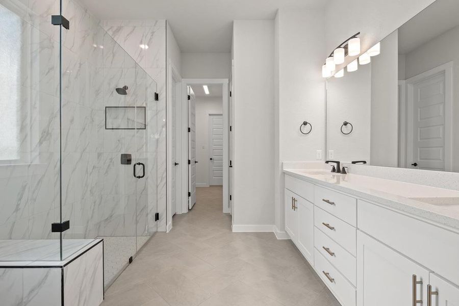 Furnished interior view inside a new home in Wolf Ranch, Georgetown (Image 10).