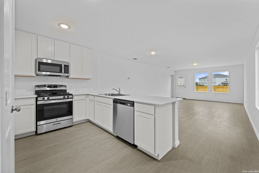 Furnished interior view inside a new home in , New Braunfels (Image 6). Furnished interior view inside a new home in , New Braunfels (Image 6).