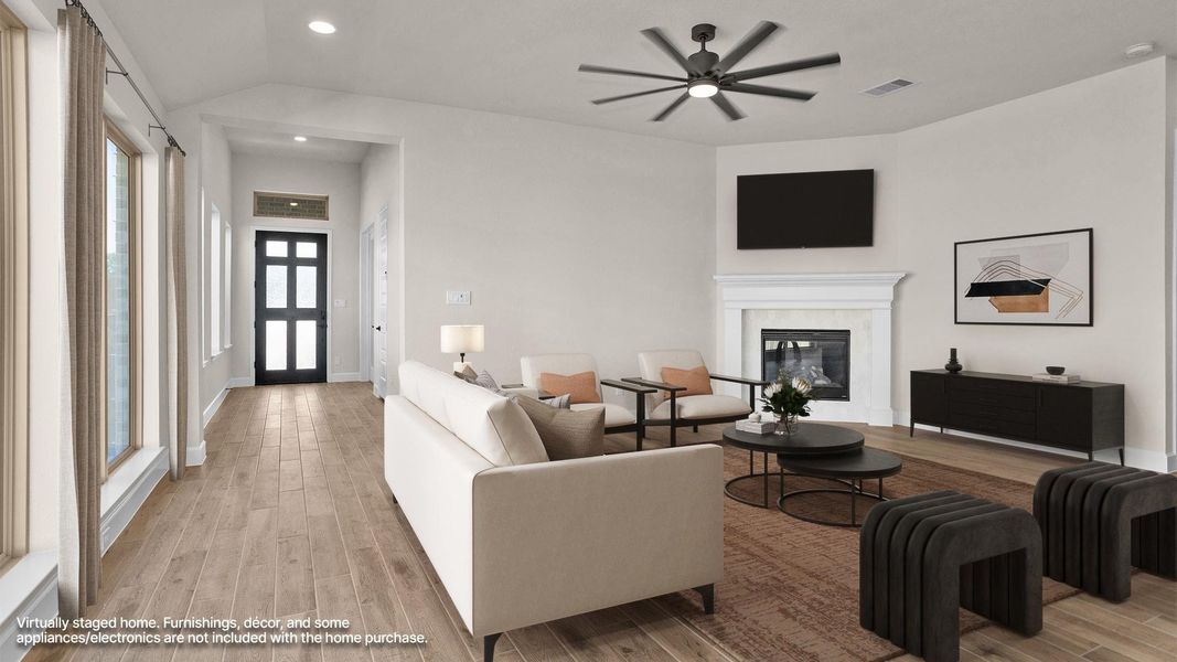 Furnished interior view inside a new home in , Manvel (Image 6).