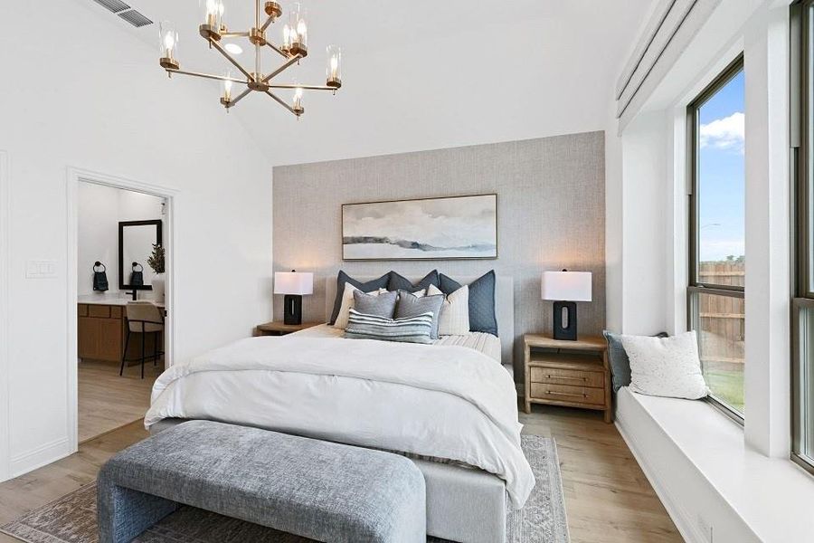 Furnished interior view inside a new home in Hulen Trails, Fort Worth (Image 12). Furnished interior view inside a new home in Hulen Trails, Fort Worth (Image 12).