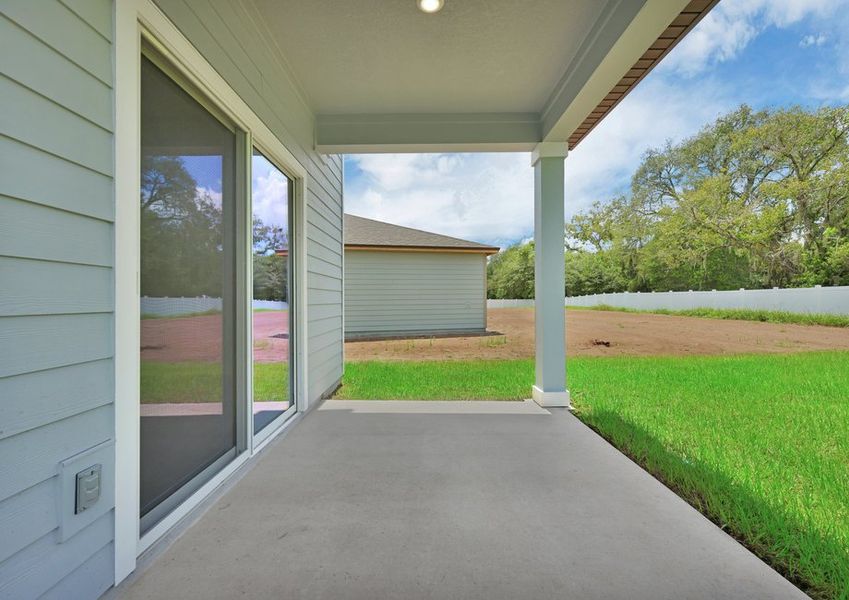 Enjoy the Florida sunshine on your back patio