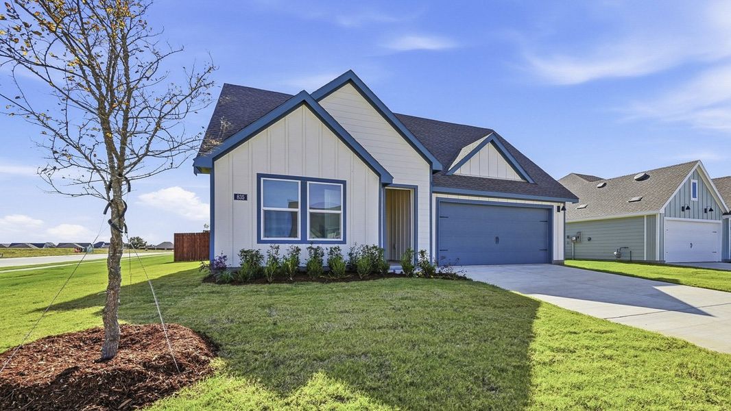 Representative exterior photo of a completed home built from the Learjet by D.R. Horton in Windrose, Pilot Point, TX (Image 2).