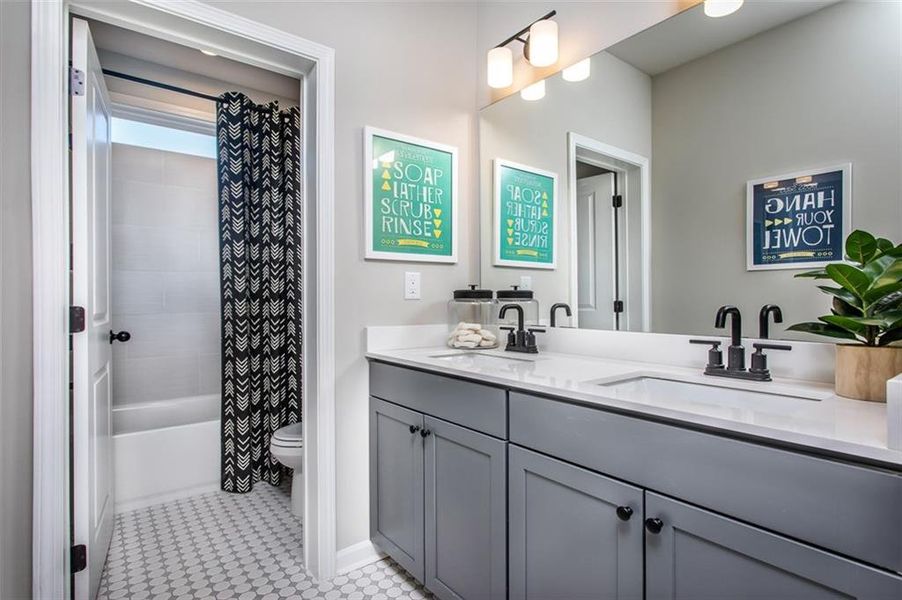 Furnished interior view inside a new home in Hopewell Reserve, Cumming (Image 20). Furnished interior view inside a new home in Hopewell Reserve, Cumming (Image 20).