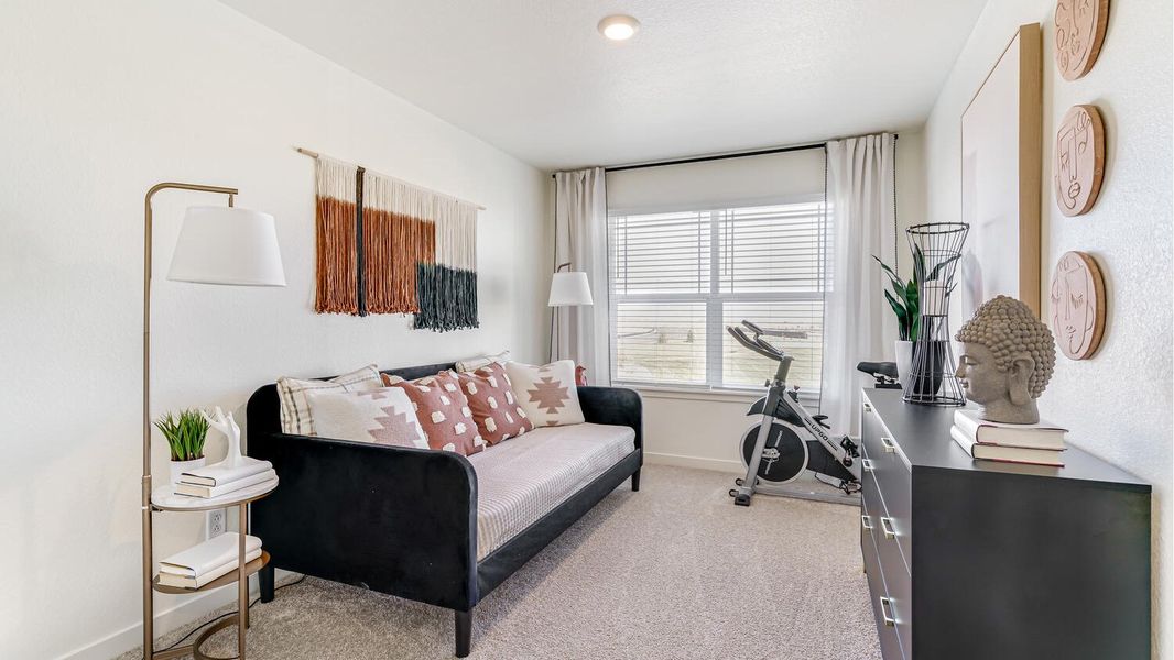 Furnished interior view inside a new home in Revere at Johnstown, Johnstown (Image 16). Furnished interior view inside a new home in Revere at Johnstown, Johnstown (Image 16).