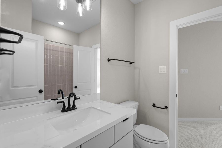 Furnished interior view inside a new home in Elyson 45' & 70', Katy (Image 9).