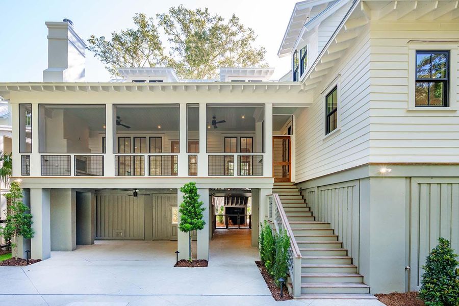 Front exterior of a new home in , Johns Island, SC, highlighting curb appeal (Image 23).