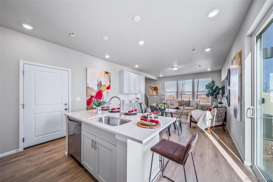 Furnished interior view inside a new home in Muegge Farms, Bennett (Image 13).