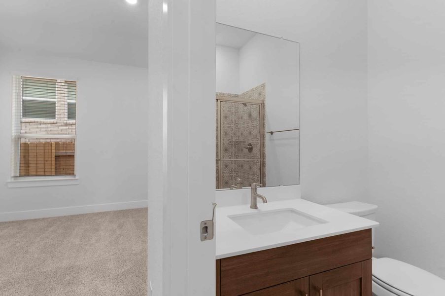 Furnished interior view inside a new home in University Heights, Round Rock (Image 6).