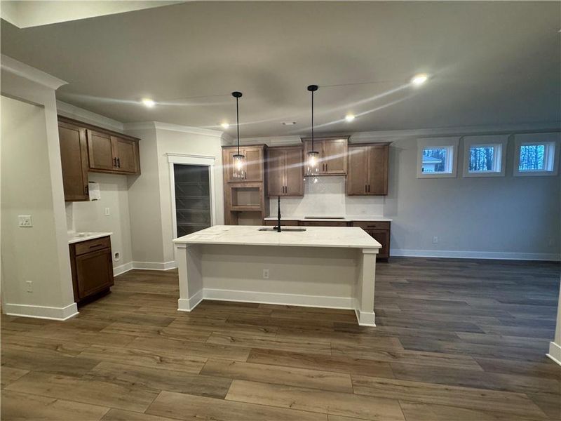 Furnished interior view inside a new home in Rosewood Lake Preserve, Hoschton (Image 10).