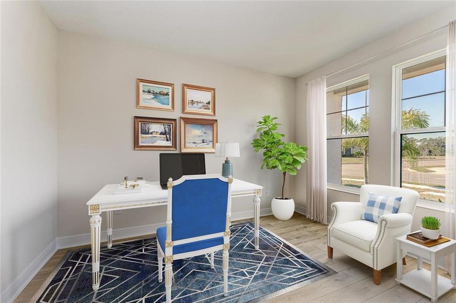 Furnished interior view inside a new home in Crosswind Ranch, Parrish (Image 11).