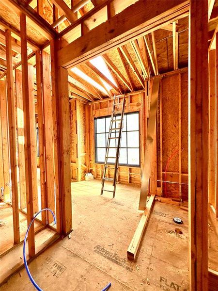 Current construction 10/2/24. Another view of En suite bathroom for Secondary bedroom #3