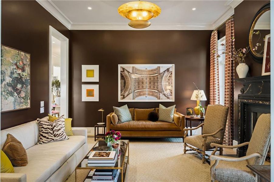 Furnished interior view inside a new home in , Atlanta (Image 11). Furnished interior view inside a new home in , Atlanta (Image 11).