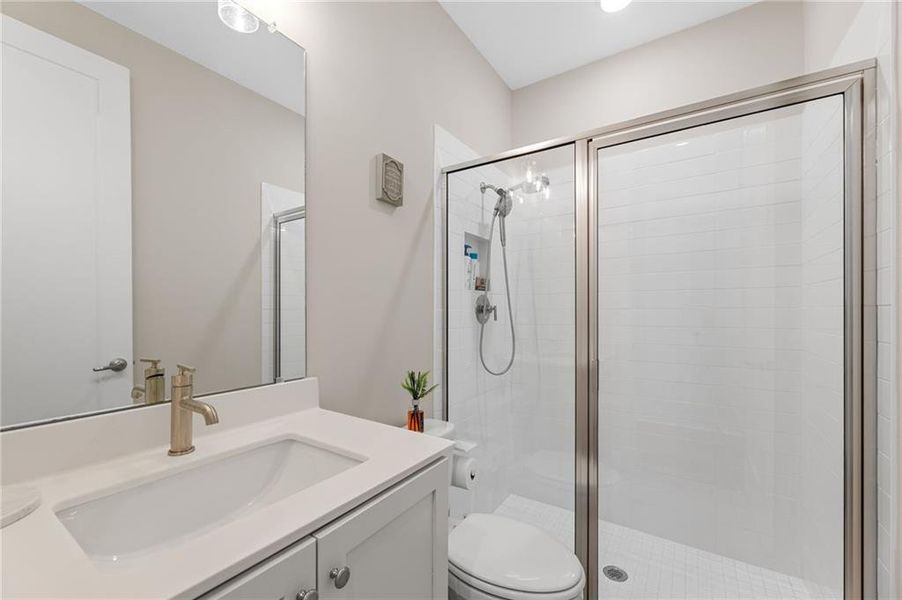 Furnished interior view inside a new home in Settingdown Farms, Cumming (Image 19).