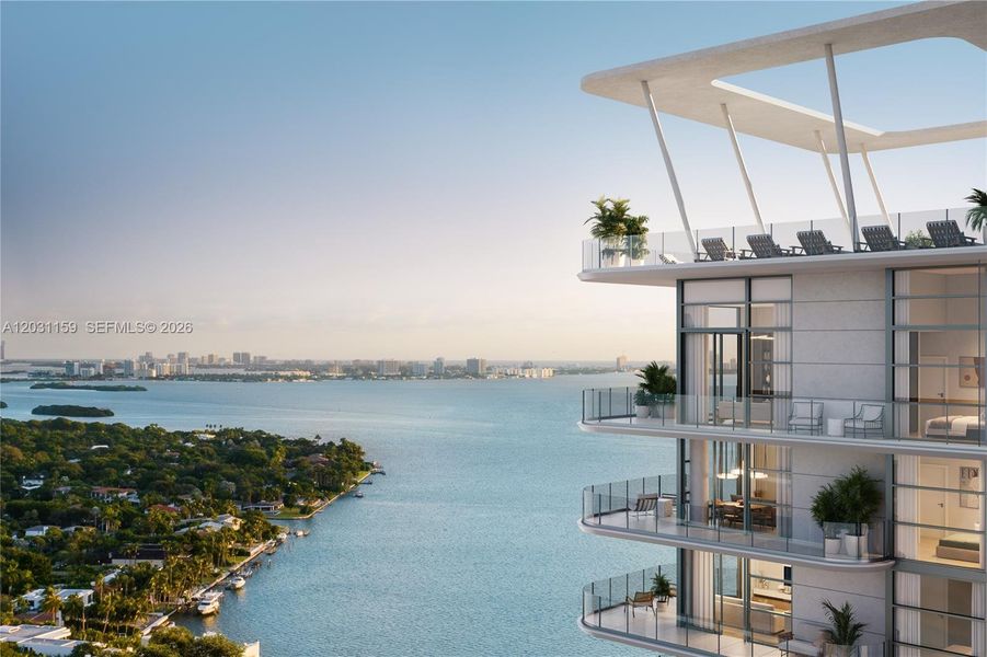 Condo located in Miami, FL showcasing its design and architecture (Image 3). Condo located in Miami, FL showcasing its design and architecture (Image 3).